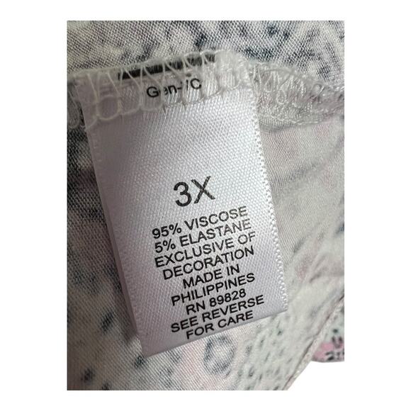 Haute Hippie Tribe Floral Surplice V-Neck Blouse Pink Women's 3X Boho Festival - Picture 6 of 8